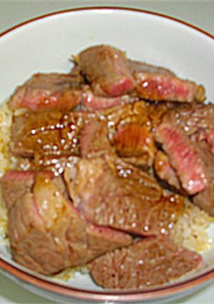 美味しんぼ風　牛肉丼(ステーキ丼)-レシピのメイン写真
