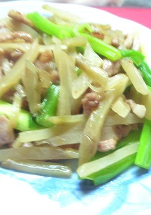 台湾家庭料理☆ザーサイ＆豚肉の炒め☆-レシピのメイン写真