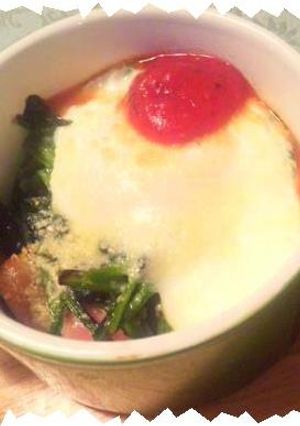 朝食＆ブランチに★ほうれん草のココット-レシピのメイン写真