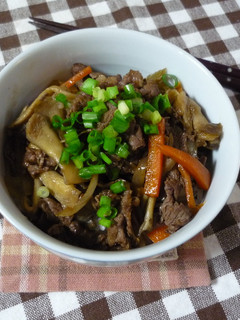 きのこ牛丼-レシピのメイン写真