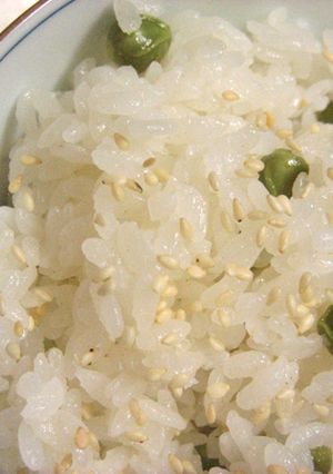 グリーンピースの豆ごはん　～一緒炊き～-レシピのメイン写真