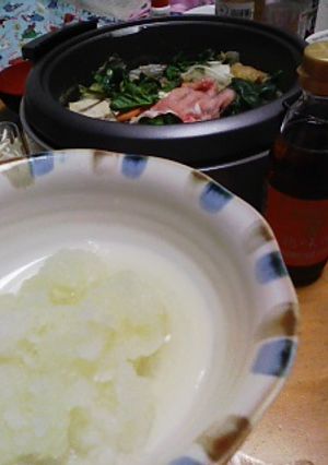 「熟味酢」でみぞれ鍋-レシピのメイン写真