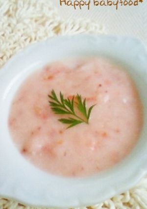離乳食中期〜☆いちごのフルーチェ風-レシピのメイン写真