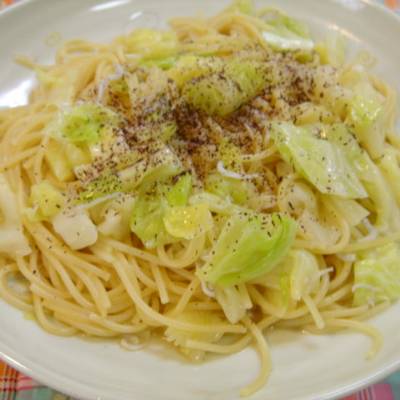 フライパン1つ 春きゃべつ ツナのパスタ 安い