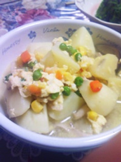給食で食べた洋風卵とじ-レシピのメイン写真