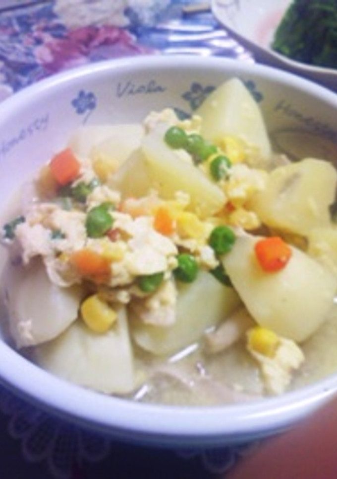 給食で食べた洋風卵とじ-レシピのメイン写真