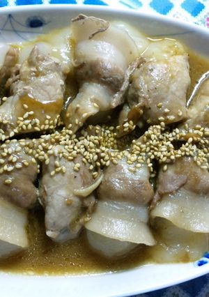 モチモチ豚肉巻き-レシピのメイン写真