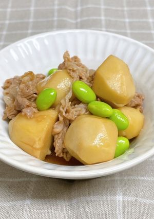 豚肉と里芋のこってり炒め煮-レシピのメイン写真
