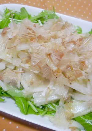 大根と水菜の梅サラダ-レシピのメイン写真