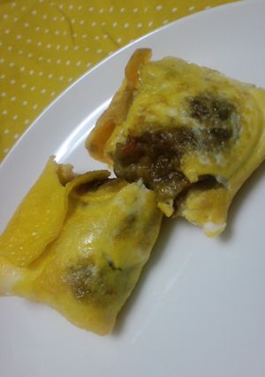 □残ったカレーで卵焼き□-レシピのメイン写真