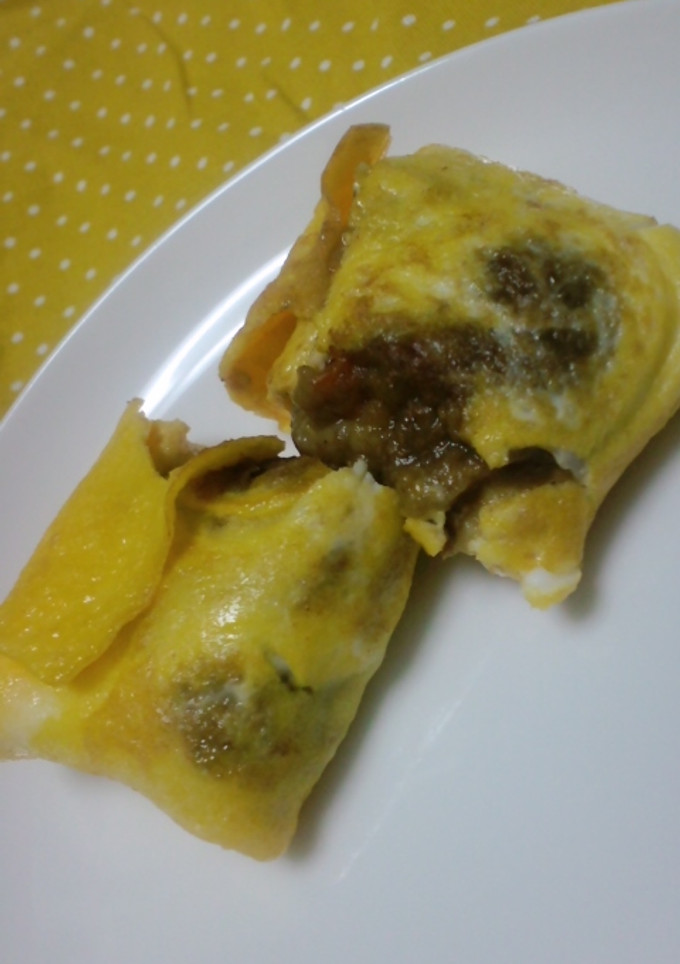 □残ったカレーで卵焼き□-レシピのメイン写真