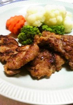 安いぞ！豚モモ肉でにんにく醤油焼き-レシピのメイン写真