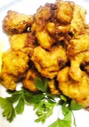 鶏モモ肉のニンニク風味天ぷら(?)揚げ-レシピのメイン写真