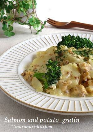 じゃがいもと鮭缶のフライパングラタン-レシピのメイン写真