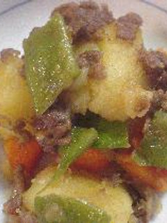 はなびし草の牛肉とじゃが芋の炒め煮-レシピのメイン写真