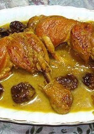イラン料理　プルーンと鶏肉の煮込み-レシピのメイン写真
