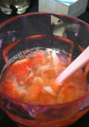 ぽかぽか☆いちごホットレモン-レシピのメイン写真
