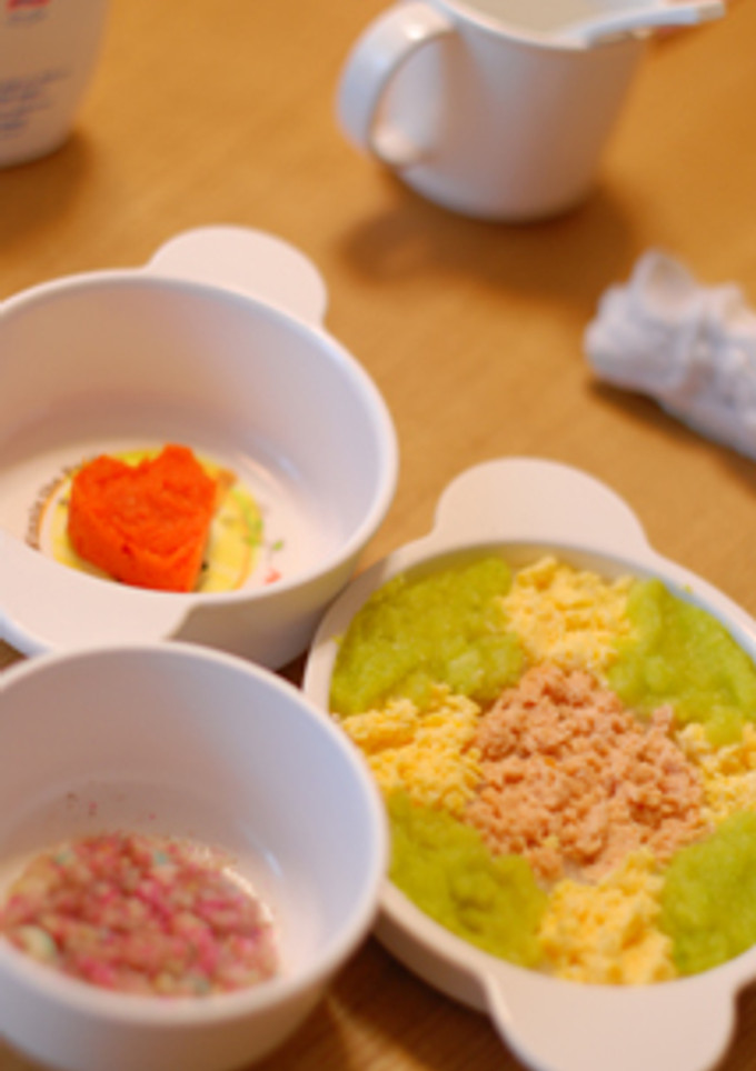 離乳食＜中期＞ちらしずし（初節句♪）-レシピのメイン写真