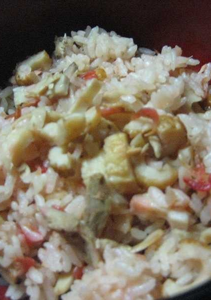 桜えびとエリンギの春色炊き込みご飯-レシピのメイン写真