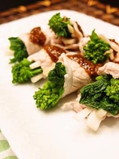 春色☆さっぱり菜の花の豚肉巻き-レシピのメイン写真
