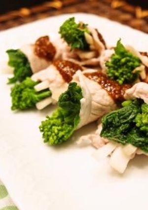 春色☆さっぱり菜の花の豚肉巻き-レシピのメイン写真