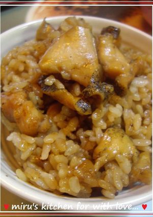 ツブの炊き込みご飯(✪艸✪)&さばき方-レシピのメイン写真