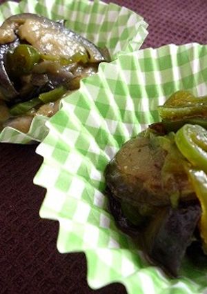 作り置き冷凍　ナスとピーマンの麺つゆ煮-レシピのメイン写真