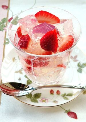 ぷるシュワ*いちごサイダー-レシピのメイン写真