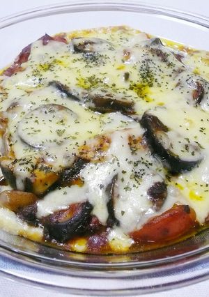 簡単！ナスとトマトとエリンギのチーズ焼き-レシピのメイン写真