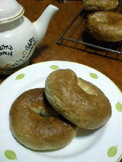 ビニール袋でこねこね♪オートミールベーグル-レシピのメイン写真