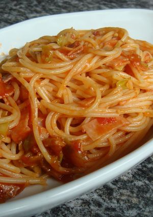 キャベツとハム☆トマトソース★パスタ★-レシピのメイン写真