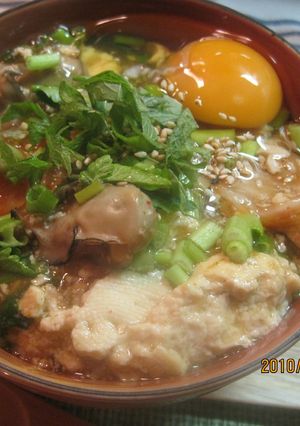 豆腐と牡蠣とキムチのあんかけご飯-レシピのメイン写真