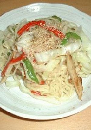 すごくおいしい！塩ラーメン焼きそば-レシピのメイン写真