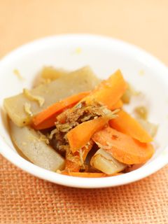 にんじんとこんにゃくの煮物-レシピのメイン写真