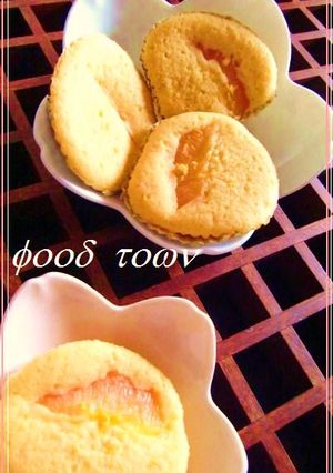 グレープフルーツの クリームチーズ❀蒸しケーキ♪-レシピのメイン写真