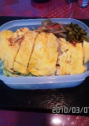 生姜焼きのリサイクルトンピカタ弁当-レシピのメイン写真