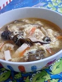 酸辣湯(サンラータン)スープ-レシピのメイン写真