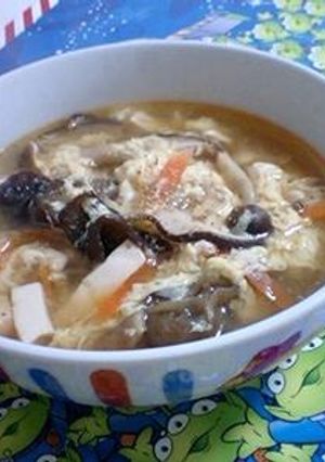 酸辣湯（サンラータン）スープ-レシピのメイン写真