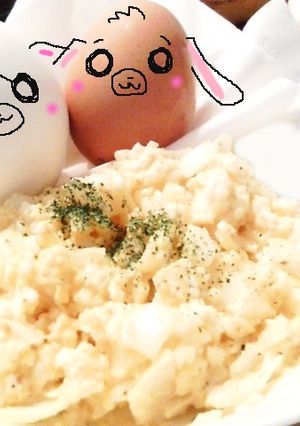 簡単ッ∵タマゴと玉葱サラダ-レシピのメイン写真