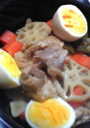 さっぱり☆鶏とﾚﾝｺﾝのめんつゆ煮-レシピのメイン写真