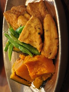 かぼちゃとがんも(厚揚げ)の煮物-レシピのメイン写真