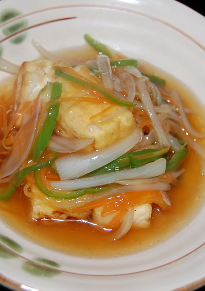揚げない揚げだし豆腐の野菜あんかけ-レシピのメイン写真