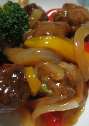 酢豚風肉だんご-レシピのメイン写真