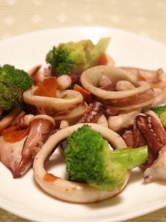 イカの生姜炒め♪オイスター風味-レシピのメイン写真