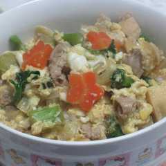 รูปของ お家にあるもので☆春野菜の彩り親子丼☆