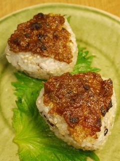 蕗味噌焼きおにぎり-レシピのメイン写真