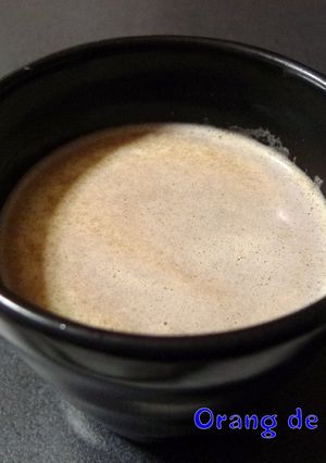 黒蜜はったい粉牛乳-レシピのメイン写真