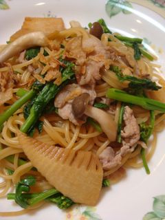 ■筍と菜の花の和風パスタ■-レシピのメイン写真