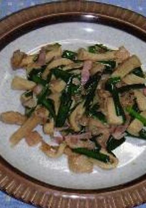 高野豆腐とニラの炒め物-レシピのメイン写真