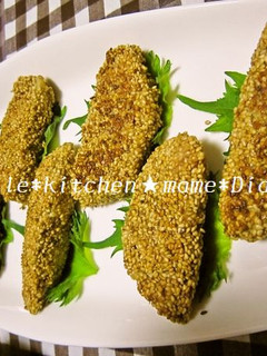 ごまがたっぷり♪カジキマグロのごま焼き-レシピのメイン写真